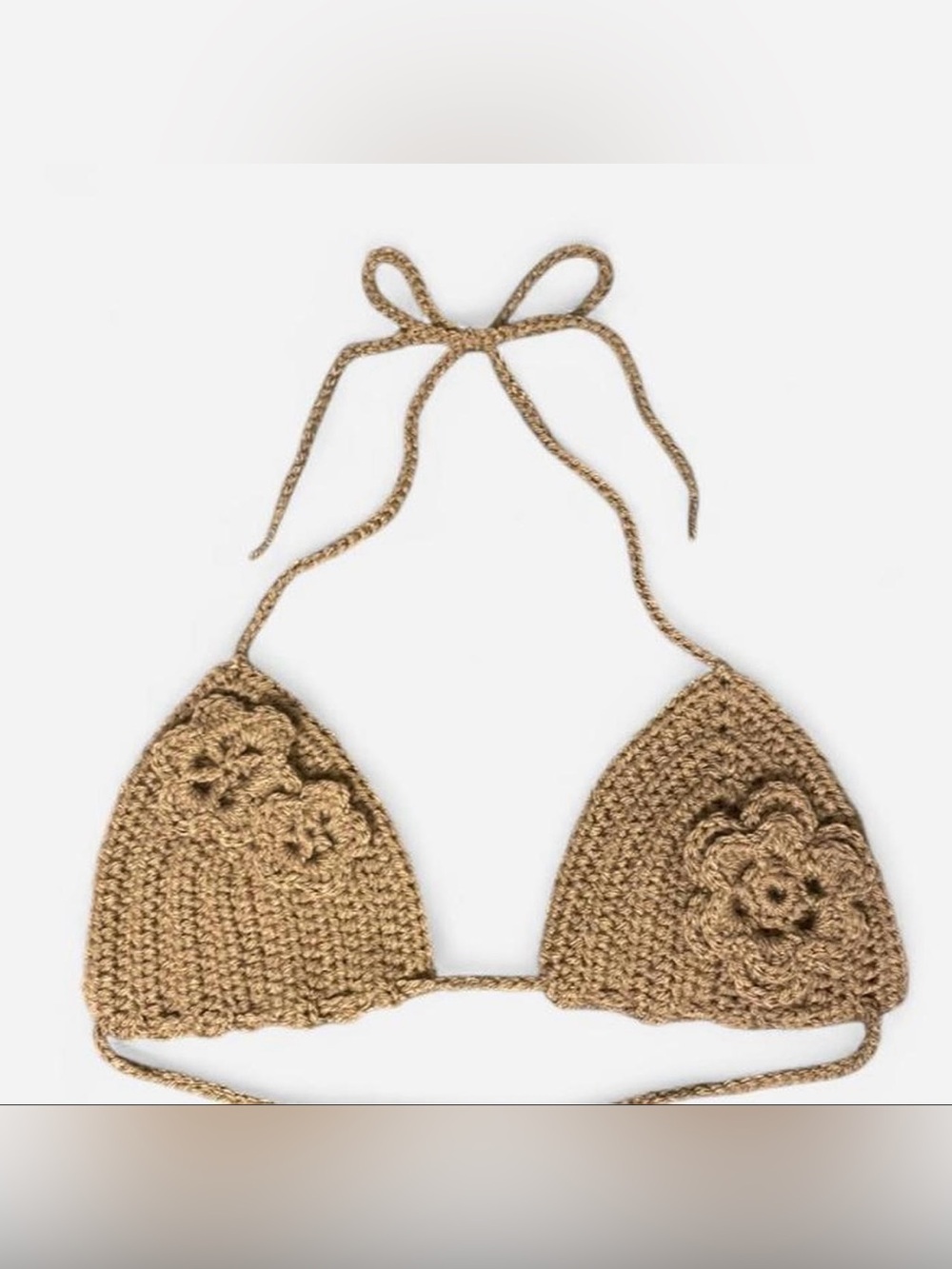 Handmade Crochet Bikini Top 🤎